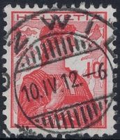 UZWIL 10.IV.12 - Vollstempel auf Helvetia Brustbild