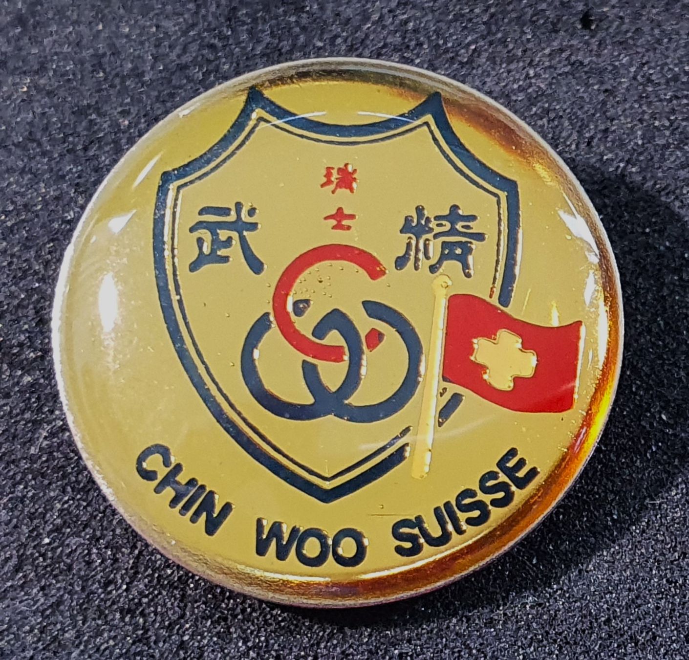 Placchette & Badge: BB102 - Pin CHIN WOO SUISSE – Usato da Reinach BL venduto da Boston-Verkauf