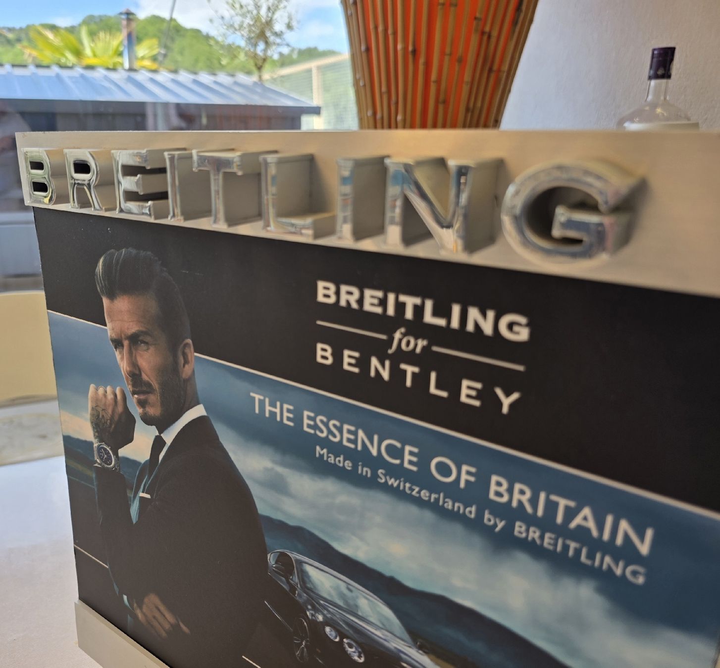 Bentley Schilder: ORIGINAL BREITLING BENTLEY David Beckham – Gebraucht aus Winterthur von Navitimer 1