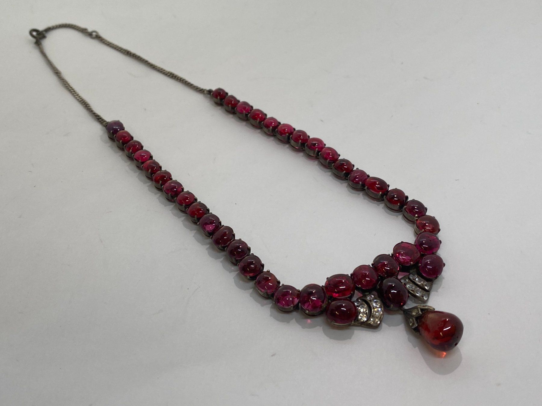 Colliers: Collier mit roten Spinelle 43cm Silber /i423 – D'occasion à Bern par JMsoehne1987