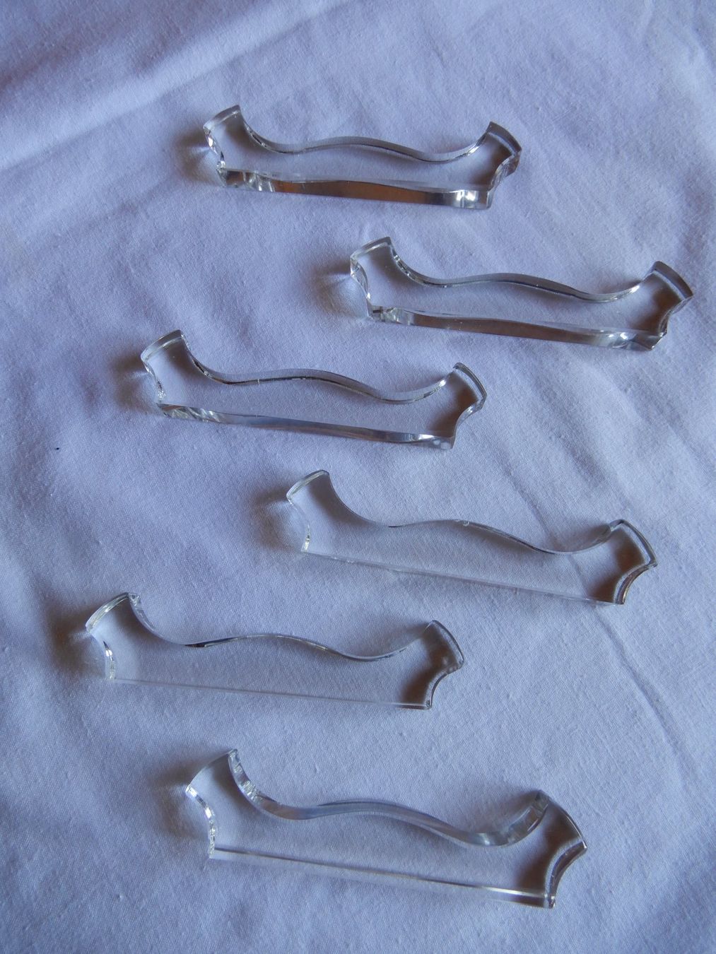 Tutte le decorazioni: 6 Messerbänke aus Glas oder Kristall – Usato da Senèdes venduto da tintinette43 2