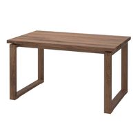 Table MÖRBYLÅNGA, plaqué chêne teinté brun, 140x85 cm