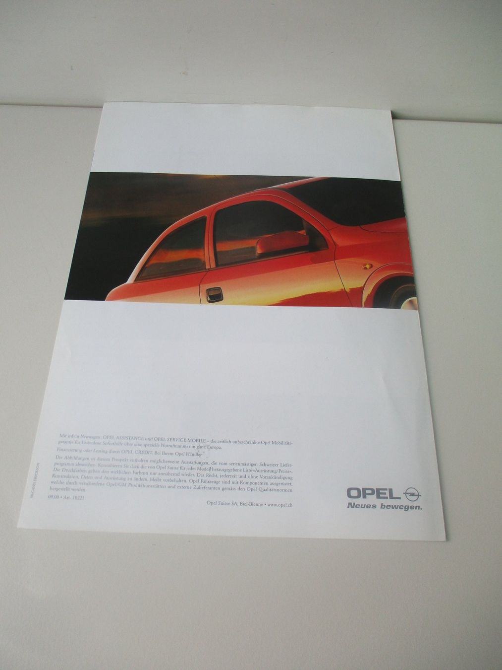 Opel Dokumente: PROSPEKTLI OPEL ASTRA G NEU – Gebraucht aus Langnau i. E. von Superseven69 2
