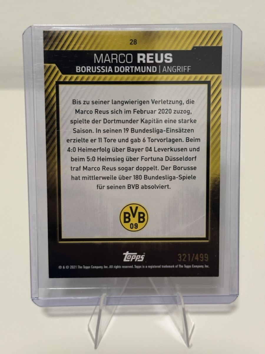 Topps Cartes à collectionner: Marco Reus Topps BVB 321/499 – Neuf (Voir description) à Rümlang par gt20 1