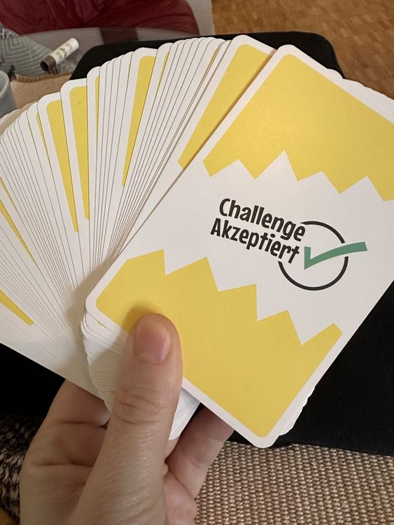 Challenge akzeptiert spiel Game Karten der instagram Hype Kaufen auf Ricardo
