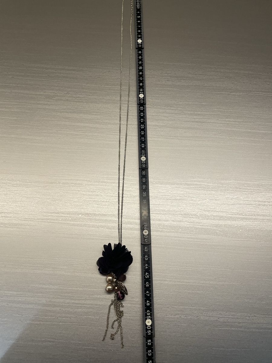 Catenine: Lange Statement Kette Blume Perlen Boho Vintage – Usato da Heitenried venduto da Steffundsasch 4