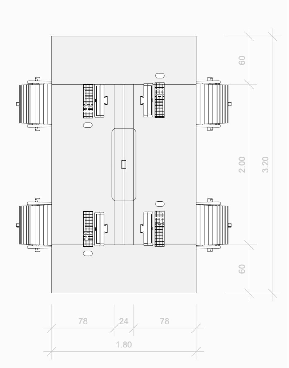 Scrivanie: Bürotisch mit 4 Arbeitsplätzen, 3.20x1.80m – Usato da Untervaz venduto da Sandro.s18 4