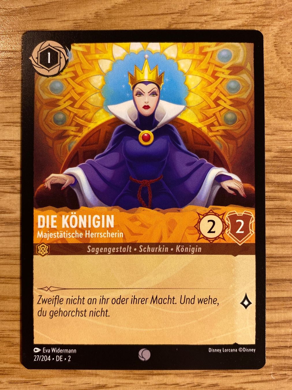 Disney Sammelbilder & Trading cards: Die Königin 27 DE Disney Lorcana 2 Schneewittchen – Neu (gemäss Beschreibung) aus Rafz von SaintCruz