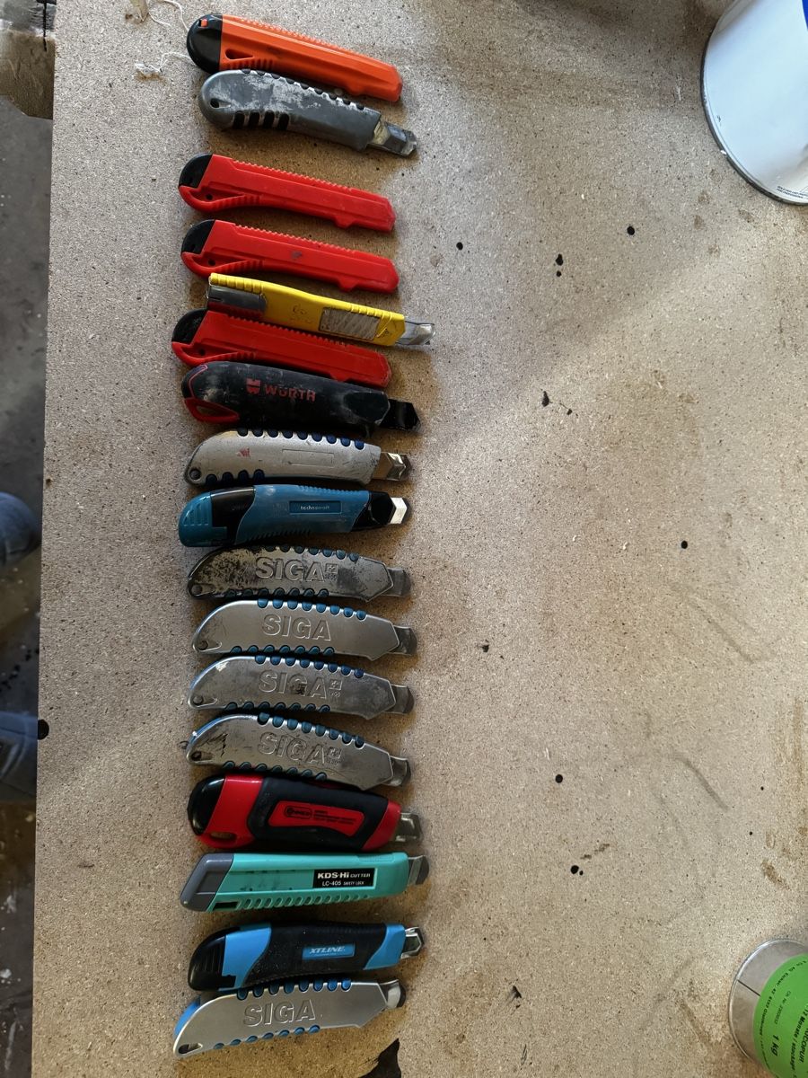 Taschenmesser: Cuttermesser Sortiment Konvolut 15 Stck. Gebraucht – Neu (gemäss Beschreibung) aus Uezwil von sev_2f5k 1