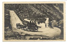 Schöllenenschlucht am Gotthard (UR) Postkutsche um 1915