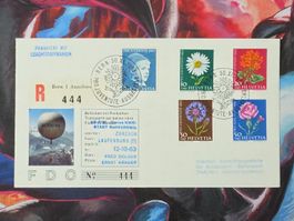 CL34 Enveloppe + Timbre Suisse 1963 Theme Ballon