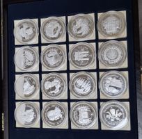 Münzenset Schweizer Garde 16 Stück Silber neuwertig