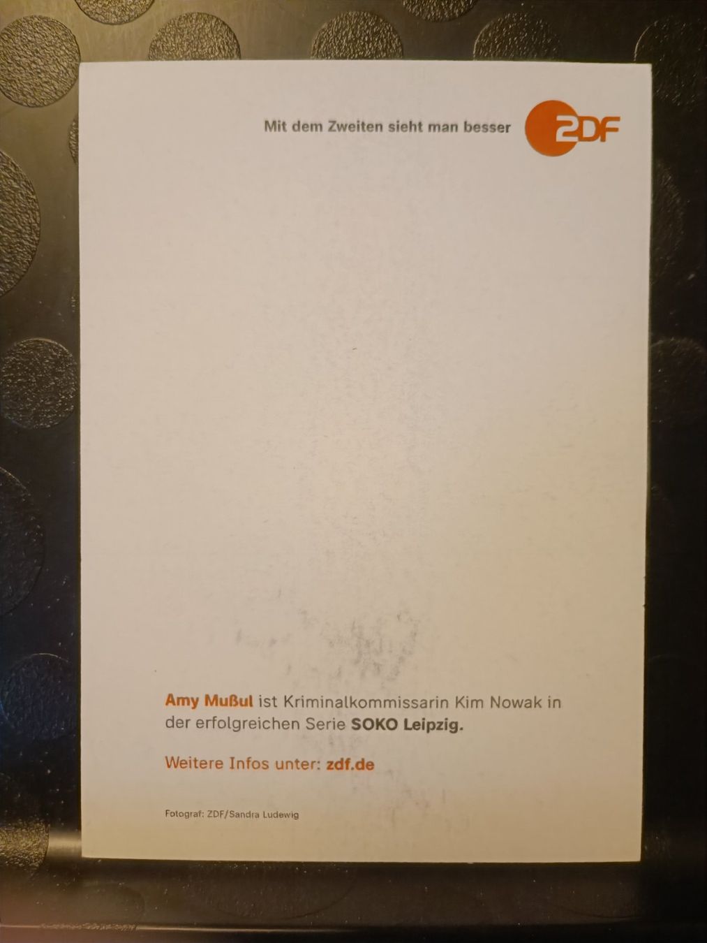 Autografi: Amy Mußul - Soko Leipzig - handsigniert – Usato da Menziken venduto da Artographs 1