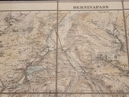 SWISSTOPO Karte BERNINA St.Moritz RhB alte Strecke selten