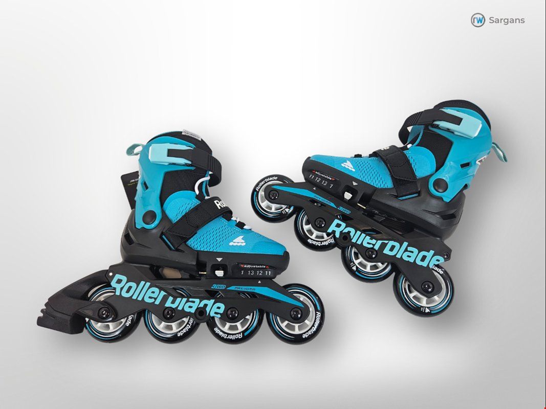 Pattini in linea & Pattini a rotelle: ROLLERBLADE Microblade 28-32, Blau / Inlineskates – Nuovo (secondo la descrizione) da Sargans venduto da Restwert_Sargans 6