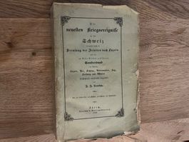 Die neuesten Kriegsereignisse in der Schweiz Sonderbund 1848