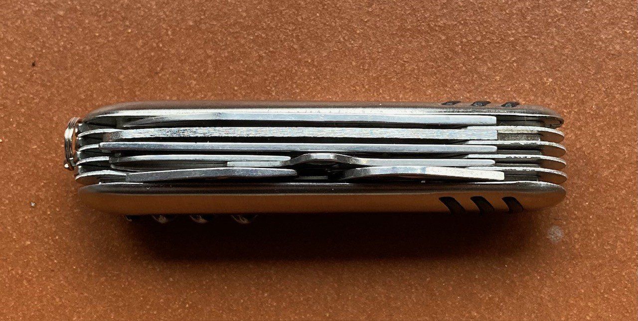Coltelli tascabile: Taschenmesser silbrig – Nuovo e nell'imballaggio originale da Orselina venduto da Vrenegonde 3