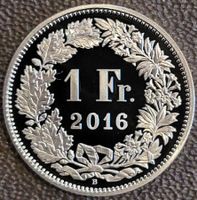 1 Franken 2016 pp / aus Münzsatz / in einer Münzkapsel