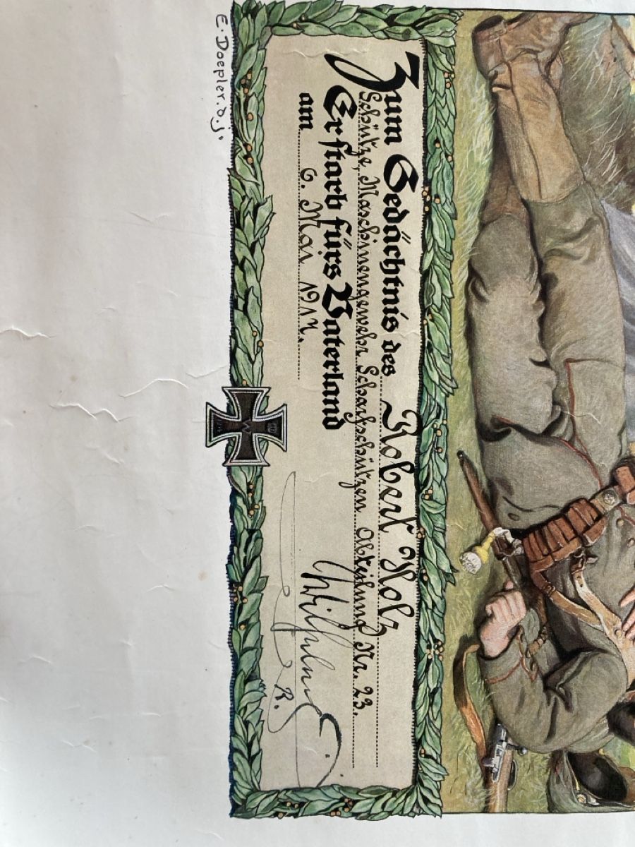 Grafica & Litografie: Schweizer Gedenkblatt 1914 – Difettoso da Herisau venduto da Sifgana 2