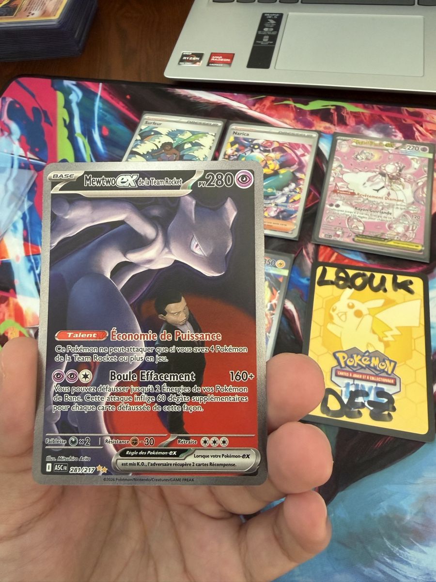 Pokémon Carte collezionabili: Mewtwo EX Team Rocket 281/217 ASC – Nuovo (secondo la descrizione) da Morges venduto da Laoukdez