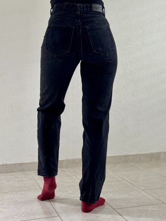 Retro Washed Black High- Waisted Jeans, Gina Tricot
