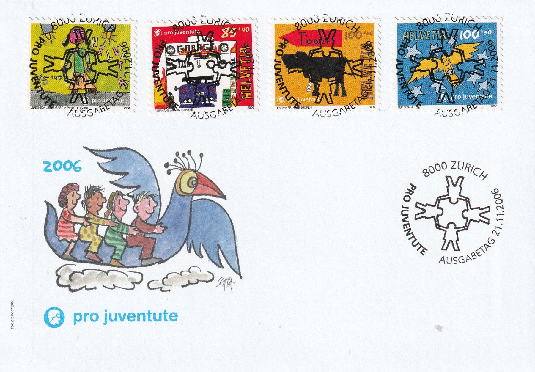 Alle Briefmarken: 2006 FDC Pro Juventute, ET - Vollstempel – Neu und originalverpackt aus Homburg von masina01