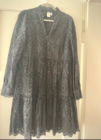 YAS dress, size XS, black, eyelet pattern, summer style🖤