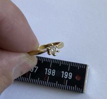 Ring Solitär 18K Gold, Diamant 0.27ct