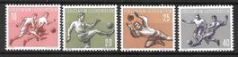 Liechtenstein Serie 266-269 ** Sportserie Fussball 18.5.1954