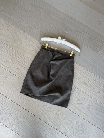 Mini jupe Carven Gris taille -36