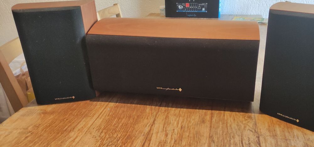 Vintage Wharfedale Laser 50 Brown Loud Hi-Fi Speakers Working