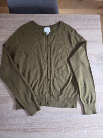 Cardigan vert kaki H&M Taille S pour femme