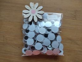 100 Stk Wackelaugen 12mm neu
