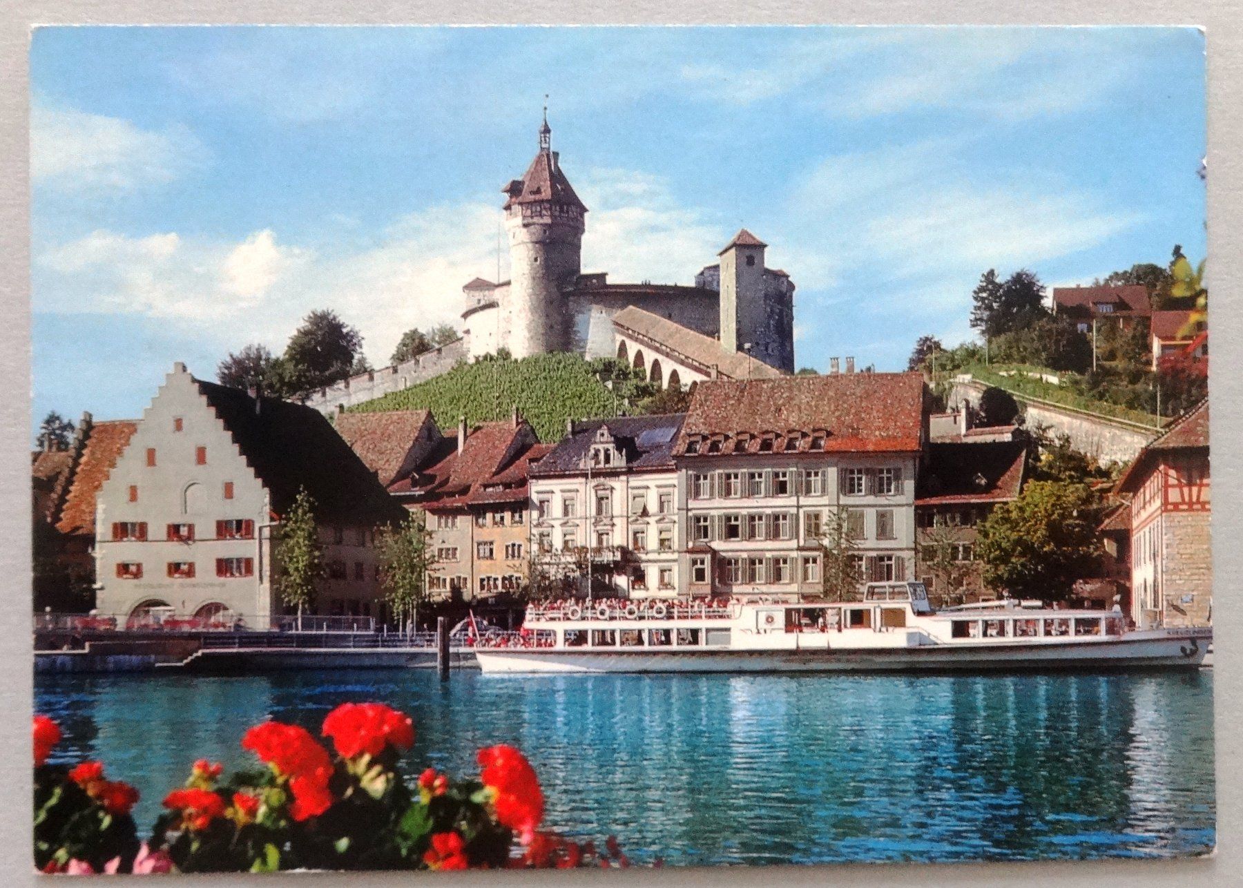 Cartoline postali: Schaffhausen, Schifflände mit Munot – Difettoso da Fétigny venduto da Billy2miny