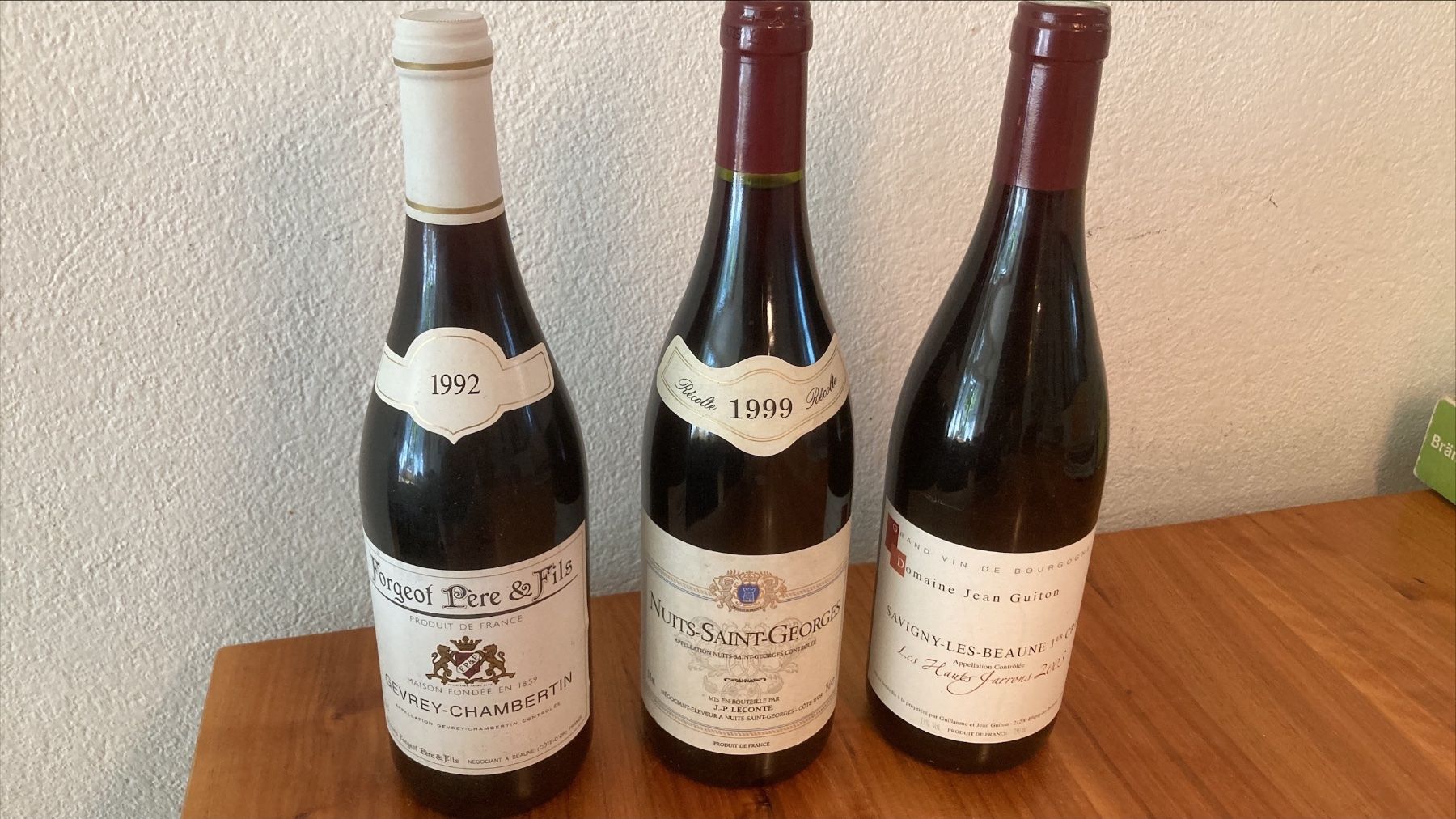 Vino: 3 Fl hervorragende Burgunder – Usato da Uster venduto da Pmak