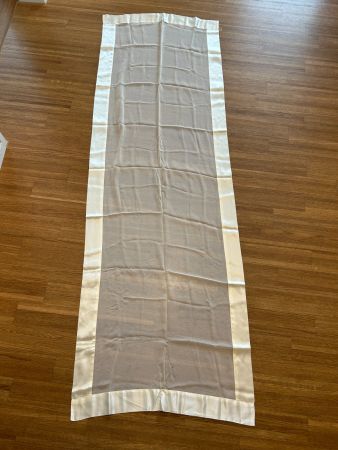 Schal elegant & schick mit Satin Rand (170x56cm)