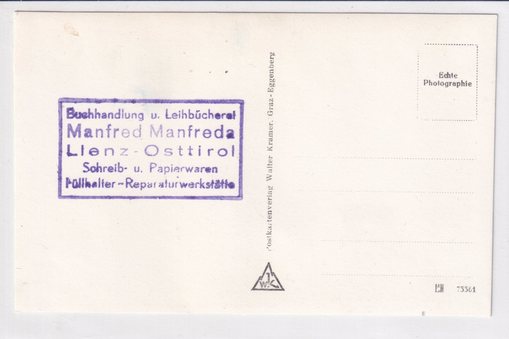 Ansichtskarten: Lienz mit Dolomiten /bc – Gebraucht aus Hombrechtikon von Rudolf07 1