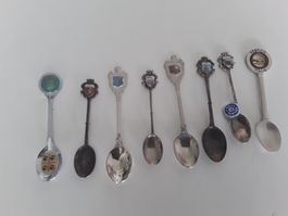 Lot 8 cuillières souvenirs Italie