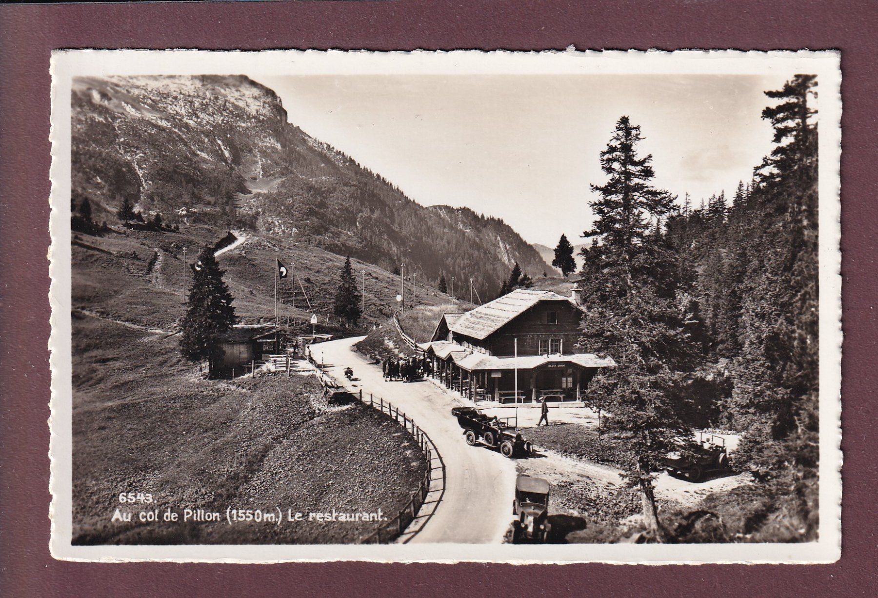 Cartes postales: COL DU PILLON - Restaurant - Auto – D'occasion à Pully par nicecards