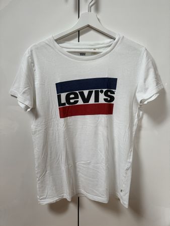 Levi's T-Shirt, weiss mit Logo, Gr. S