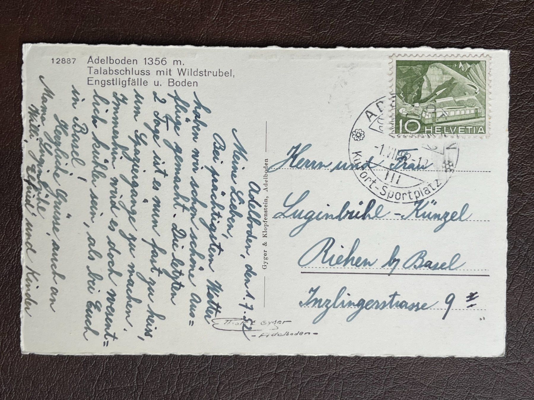 Cartoline postali: Adelboden - Talabschluss – Usato da Steg VS venduto da _vinci_ 1