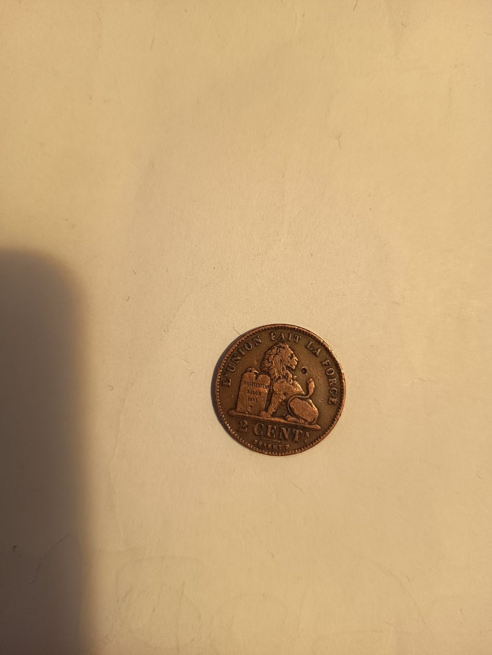 Tutti le monete: 2 cent 1905  belgisch mit patina   nr 233 – Usato da Wattwil venduto da LuckyLegoandCoins 1
