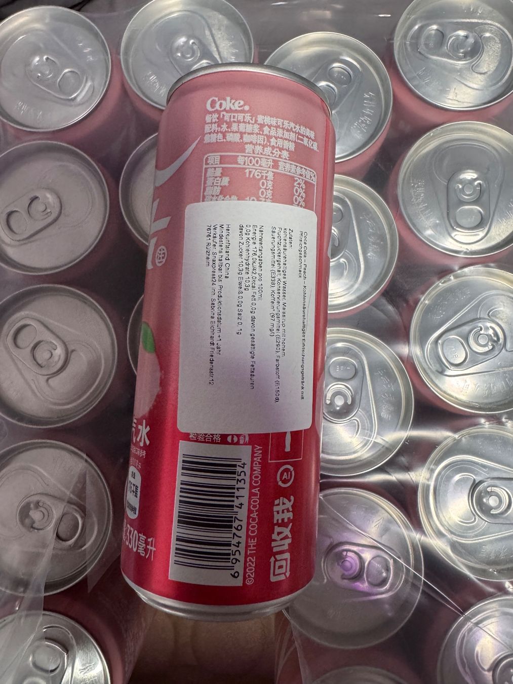 Cibi & Specialità: 20x Coca-Cola Peach China 330ml – Nuovo e nell'imballaggio originale da Zunzgen venduto da noa_wd92 1