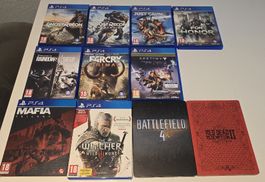 PS4 Spiele Paket - 11 Top Games (Red Dead 2, Mafia Trilogy, 