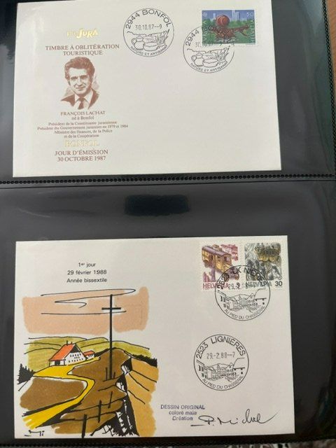 Buste & buste per spedizione: Rare collection philatélique jurassienne – Nuovo (secondo la descrizione) da Palézieux venduto da MyriamEdward 3