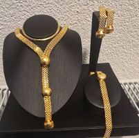 Ensemble Bijoux Doré Neuf / Schmuckset Goldfarben Neu