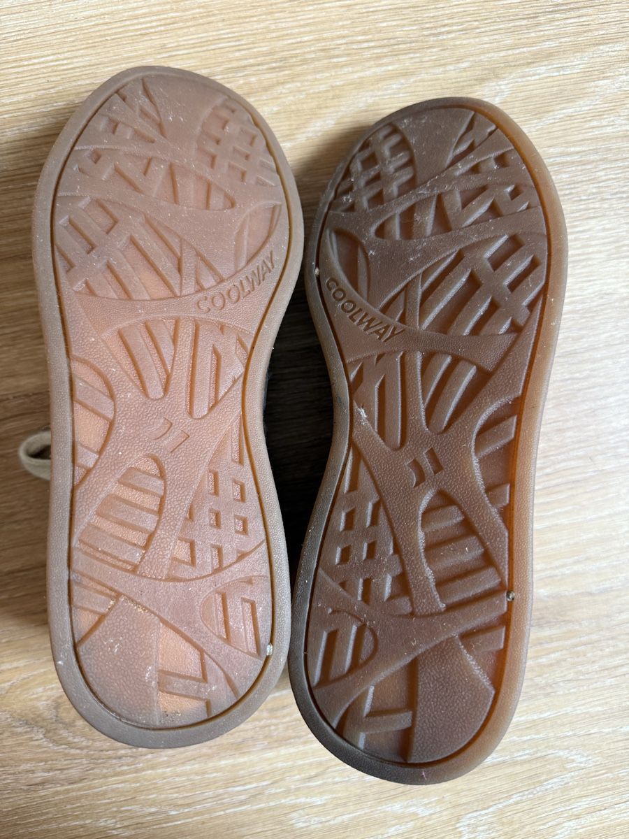 Damenschuhe: Baskets marron/kaki daim détails roses Coolway – Gebraucht aus Tavannes von Thriftshop 4