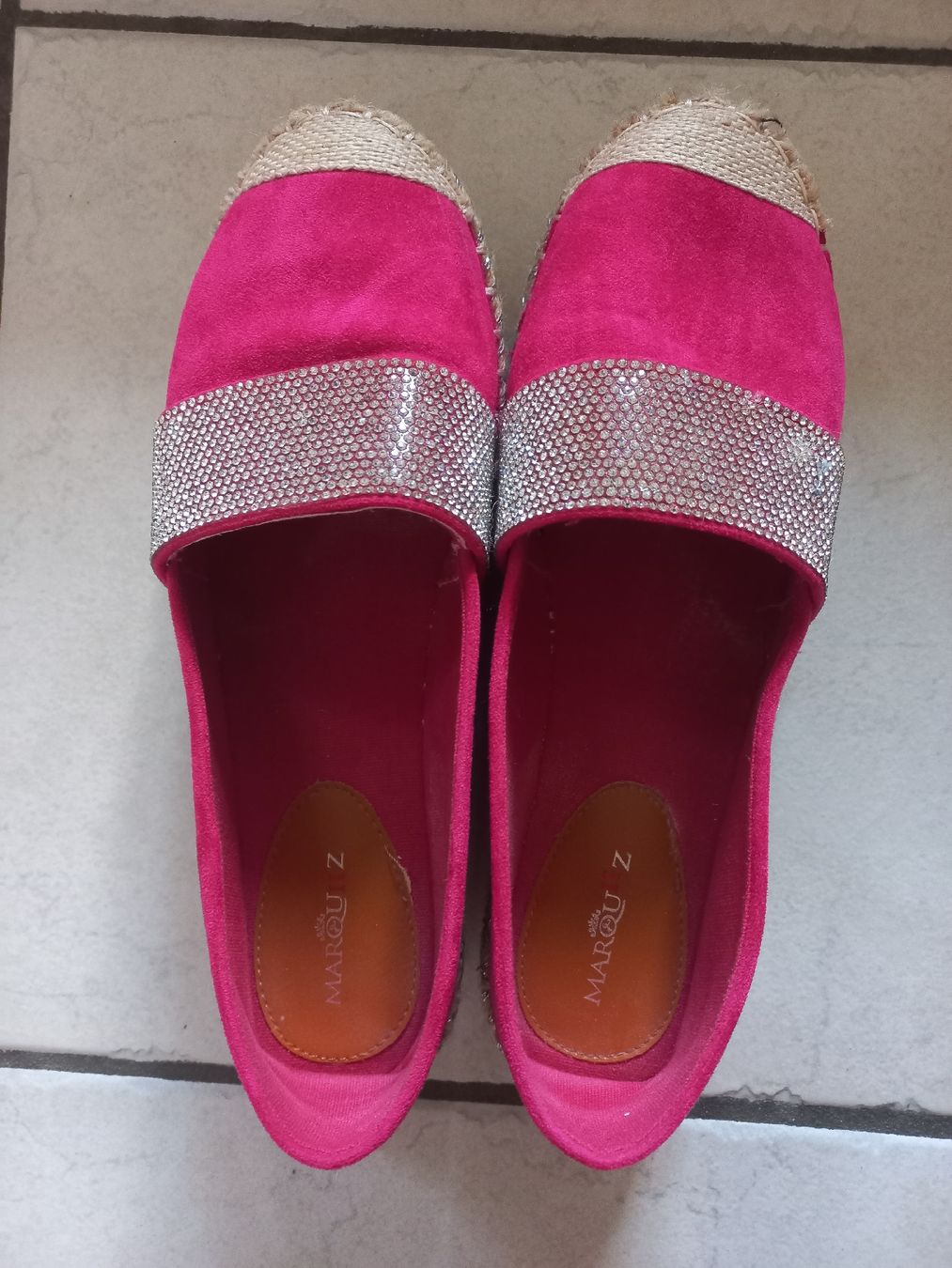 Scarpe da donna: Damen Espadrilles Pink mit Strass Grösse 39 – Usato da Bern venduto da koh_tb86 1