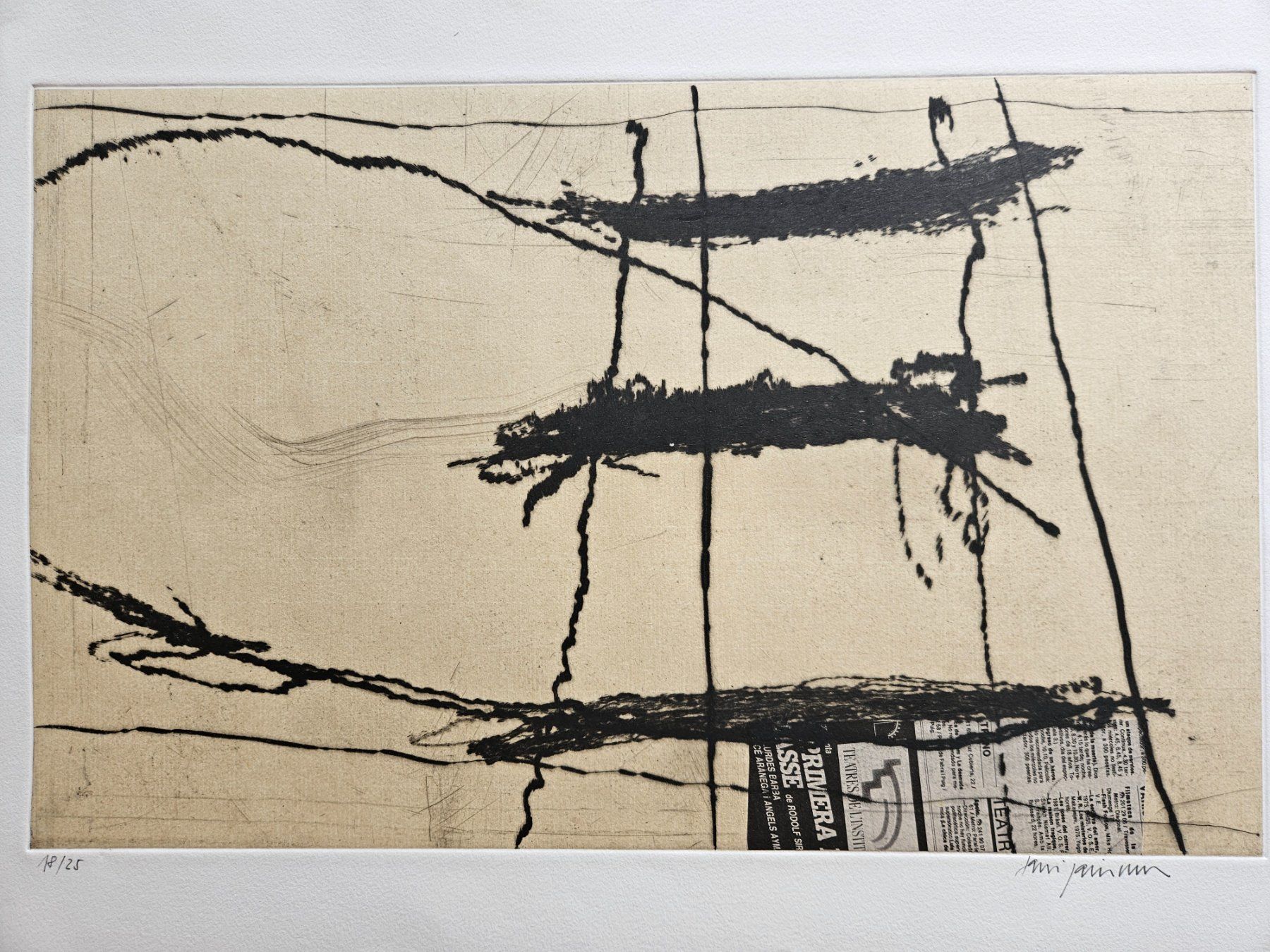Dipinti: Daniel Gaemperle 1954 "Komposition" – Usato da Wisen SO venduto da gralstrand 2