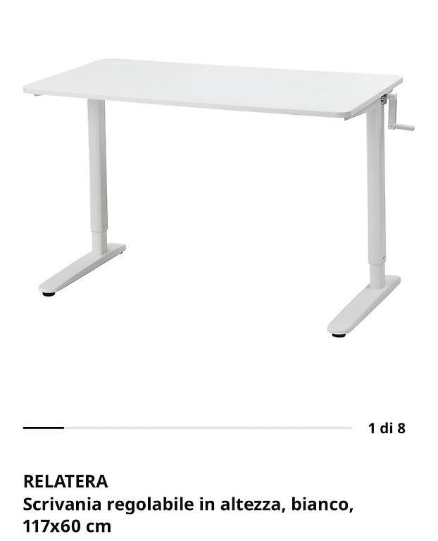 Schreibtische: Vendo scrivania Ikea regolabile – Gebraucht aus Giubiasco von ell_qmk9